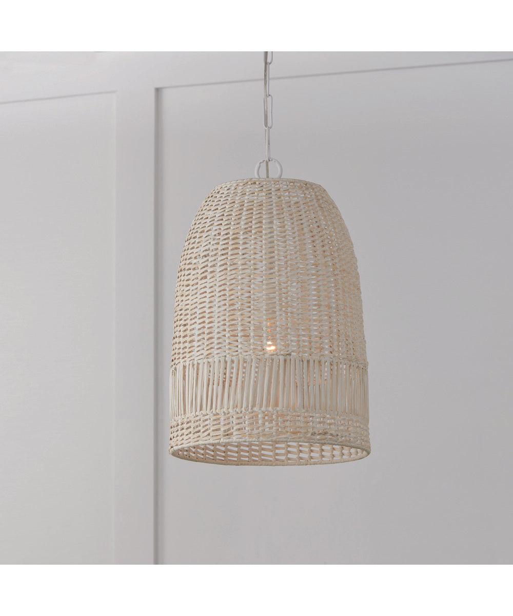 Naomi 1-Light Pendant Chalk White