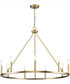 Gilliam 9-Light New Traditional Chandelier Vintage Brass