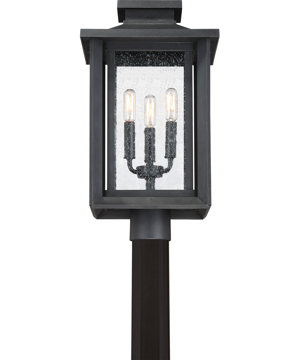 Wakefield Large 3-light Outdoor Post Light  Coastal Armour Earth Black