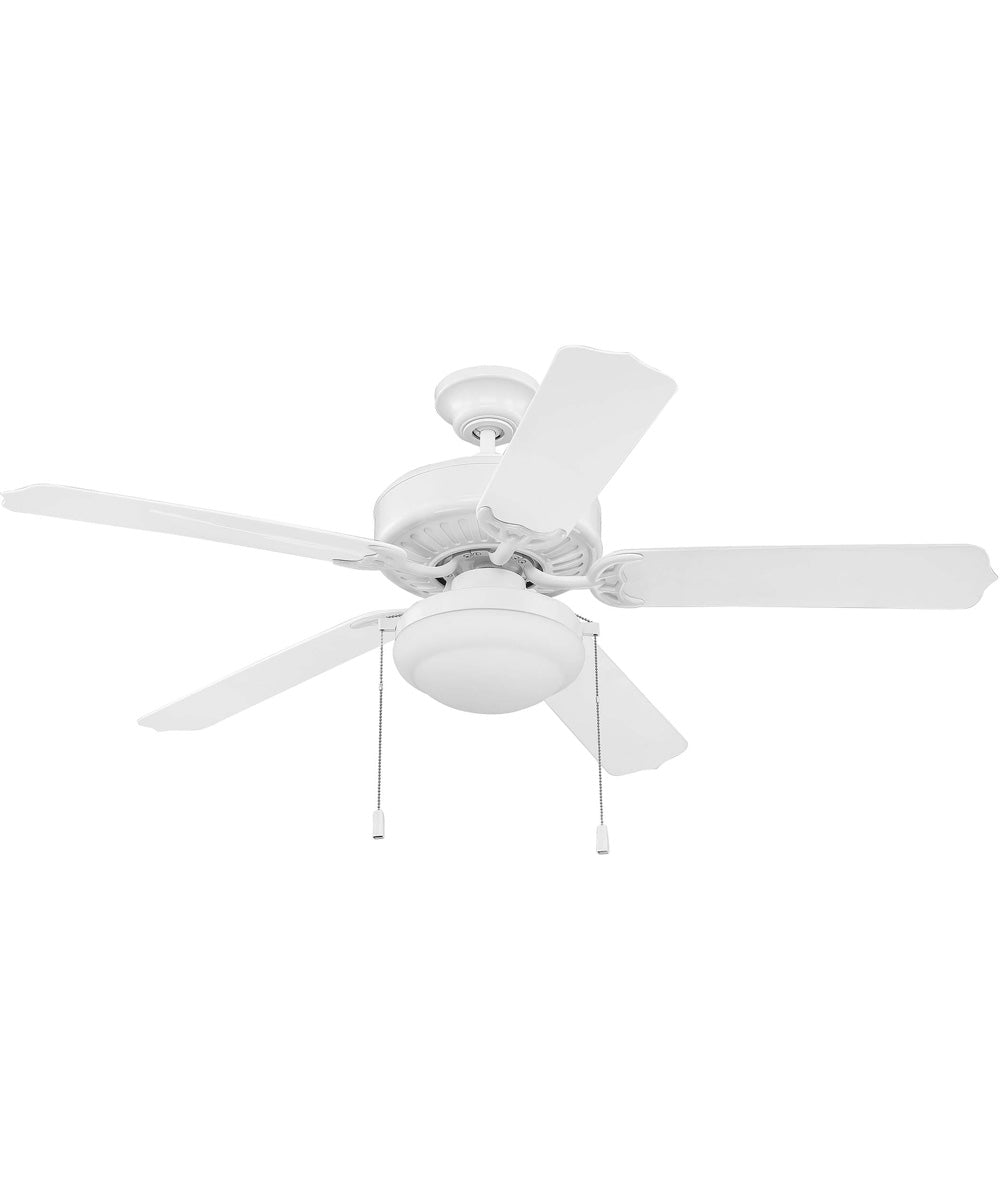 52" Enduro Plastic with Light Kit 2-Light LED Indoor/Outdoor Ceiling Fan (Blades Included) White