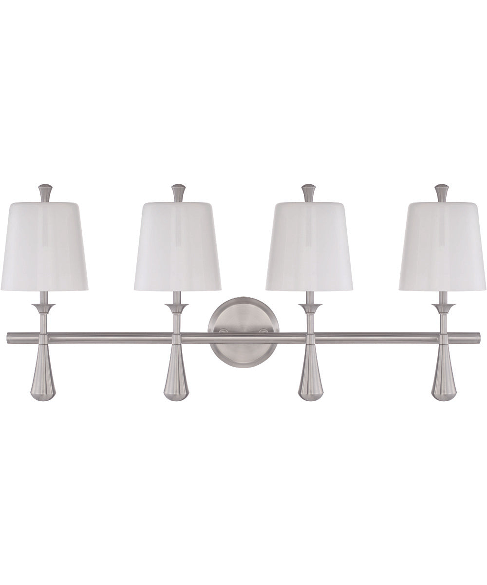 Palmer 4-Light Vanity Brushed Polished Nickel