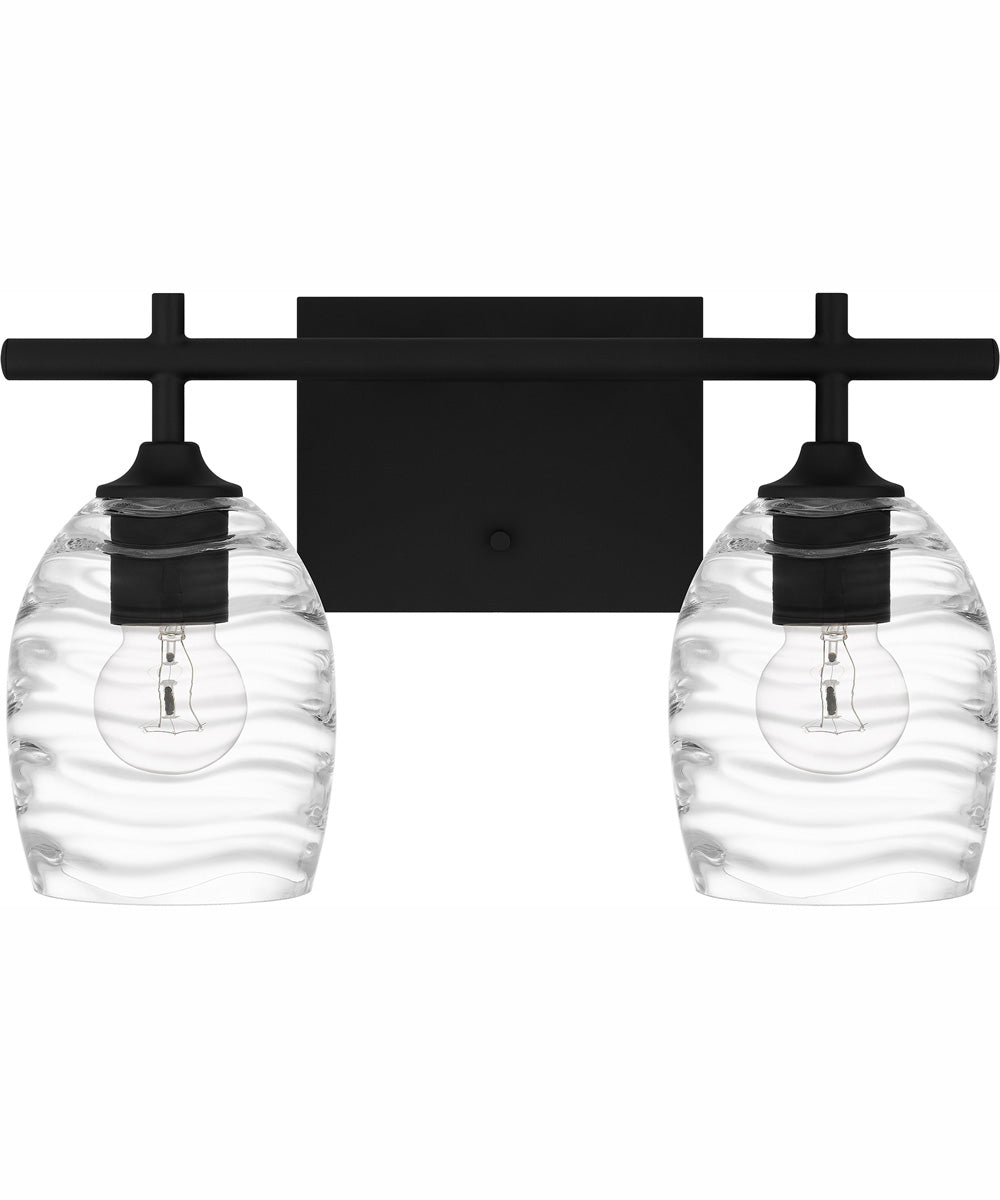 Lucy Medium 2-light Bath Light Matte Black