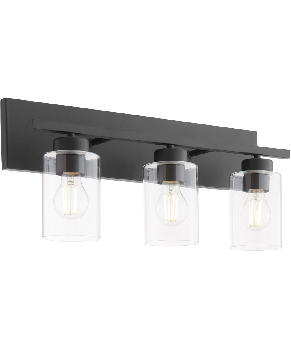 Carter 3-light Bath Vanity Light Matte Black