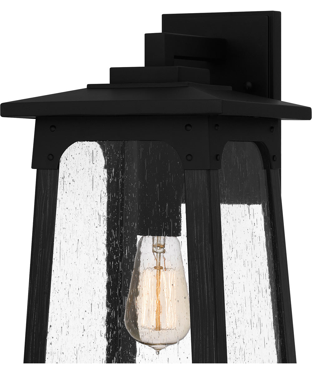 Drescher Large 1-light Outdoor Wall Light  Coastal Armour Aluminum Matte Black