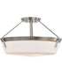 Rowen 4-Light Close-to-Ceiling Brushed Nickel