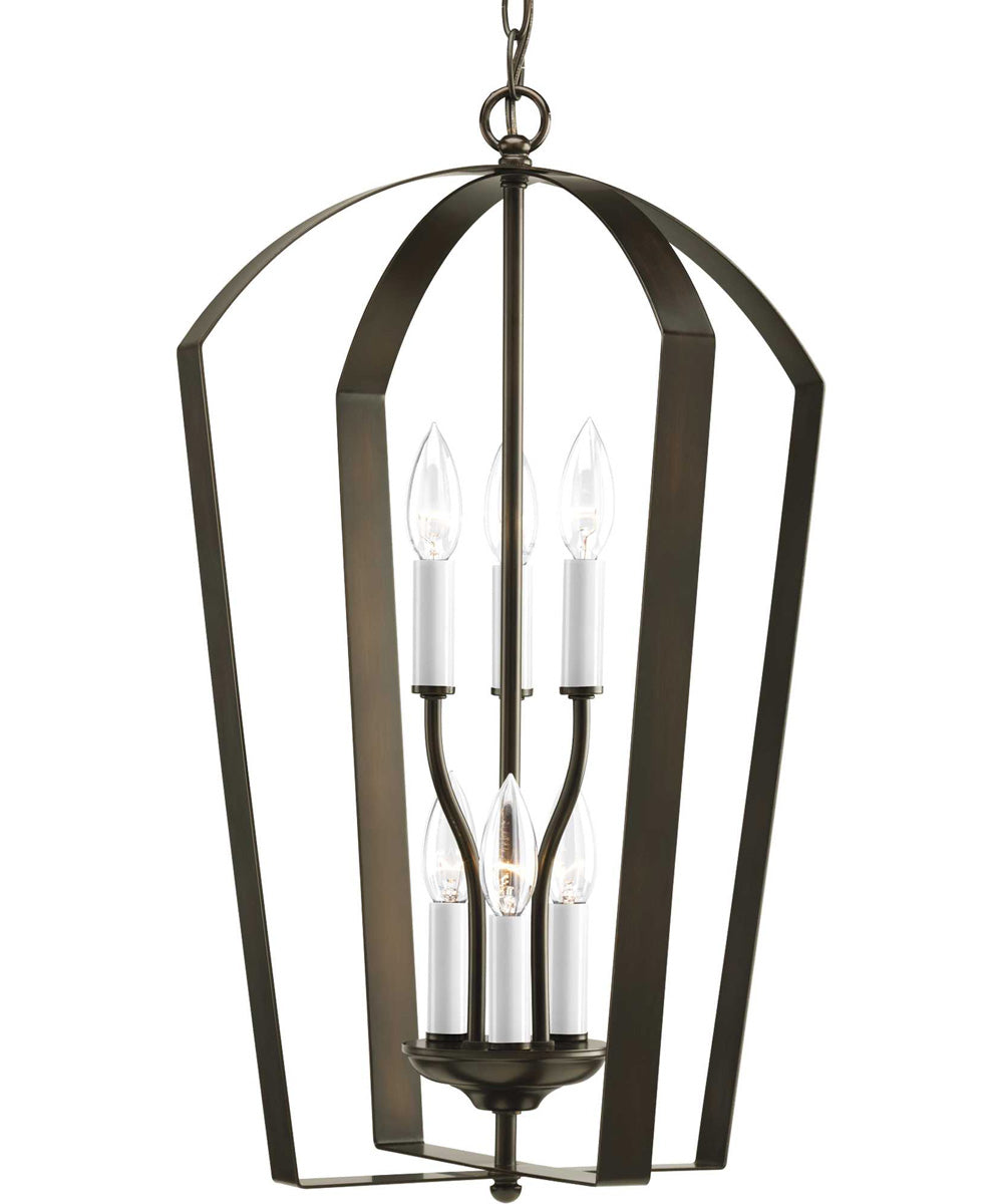 Gather 6-Light Foyer Pendant Antique Bronze