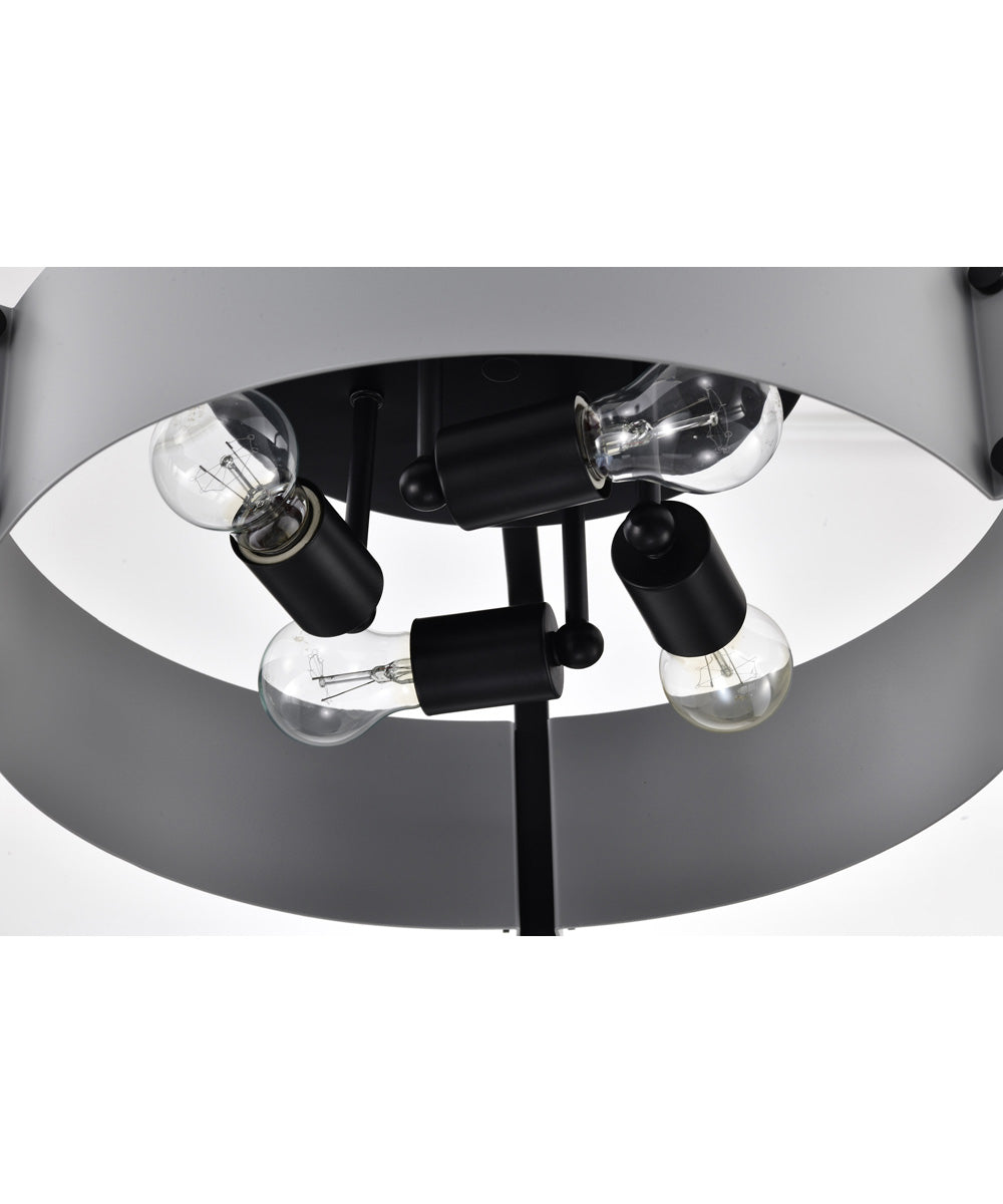 Altos 4-Light Close-to-Ceiling Matte Gray