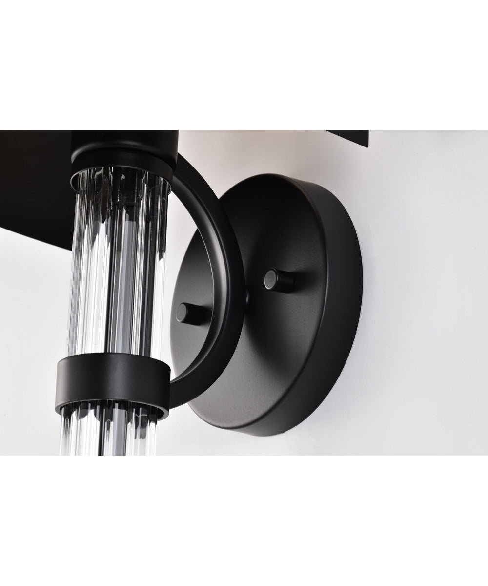 Teagon 1-Light Vanity & Wall Matte Black