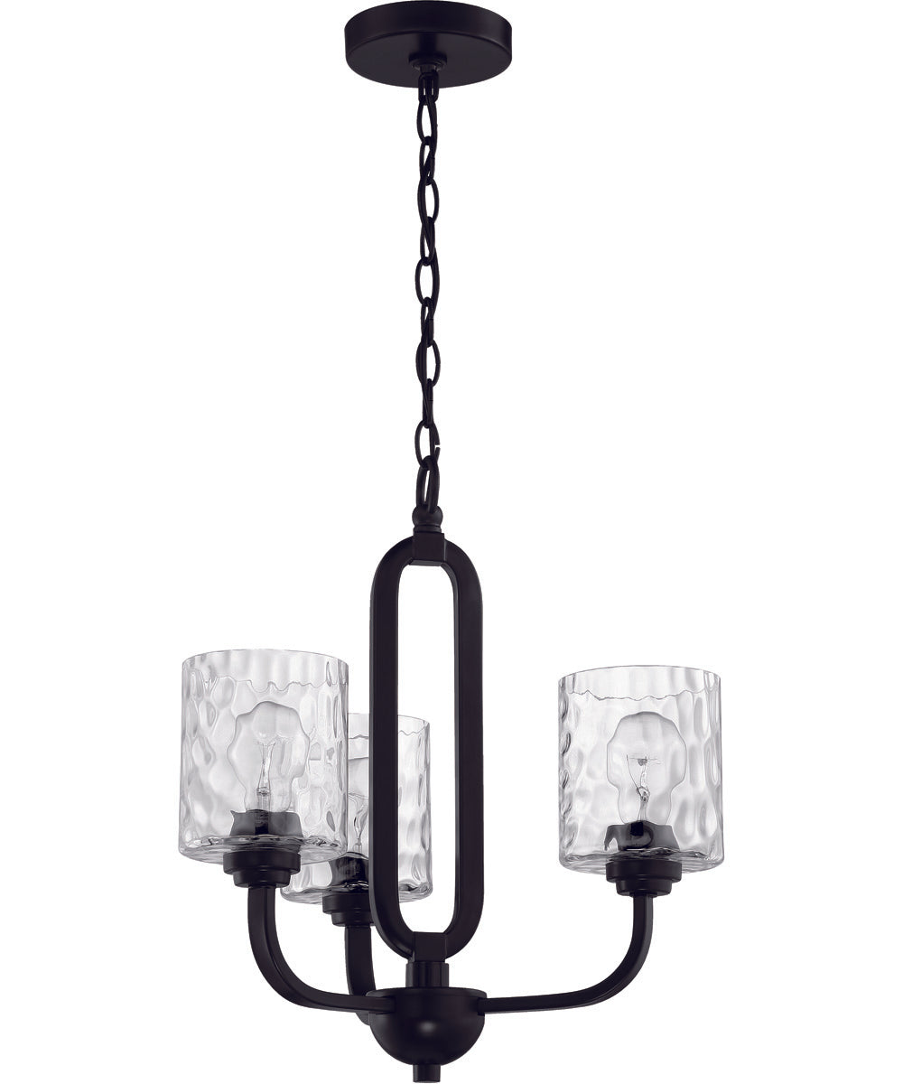 Collins 3-Light Chandelier Flat Black