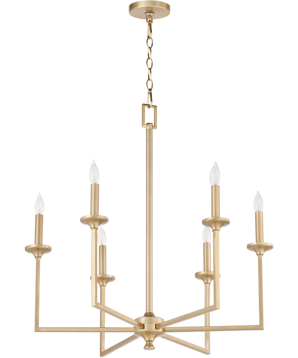 Eldorado 6-light Chandelier Aged Brass