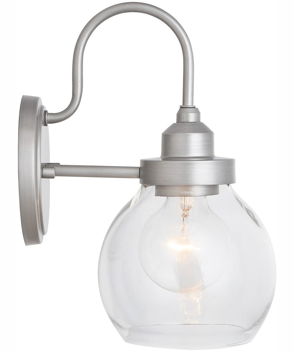 Daphne 1-Light Sconce Brushed Nickel Painted