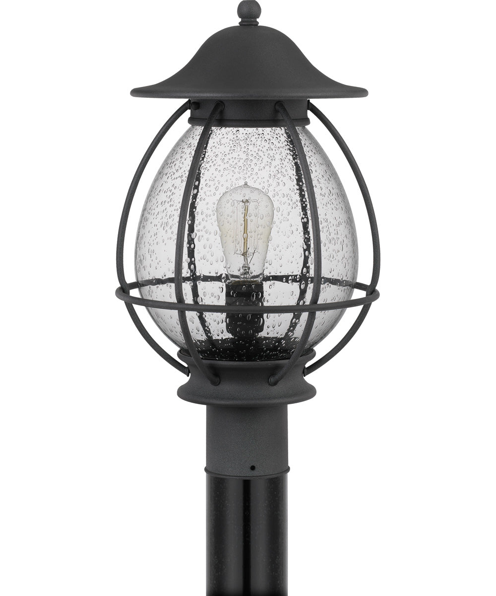 Boston Large 1-light Outdoor Post Light Mottled Black