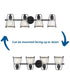 Conway 4-Light Clear Seeded Farmhouse Style Bath Vanity Wall Light Matte Black
