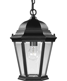 Welbourne 1-Light Hanging Lantern Textured Black