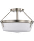 Rowen 3-Light Close-to-Ceiling Brushed Nickel