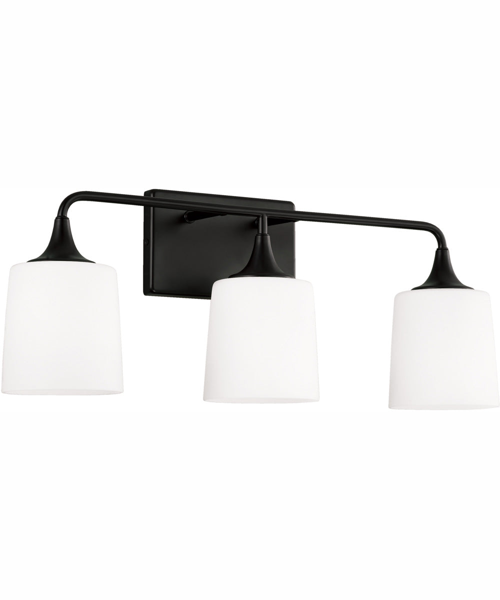 Presley 3-Light Vanity Matte Black