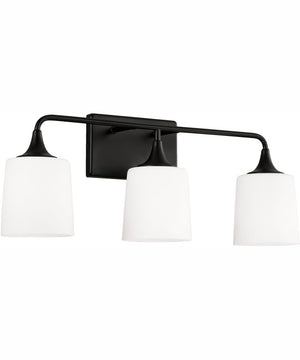 Presley 3-Light Vanity Matte Black