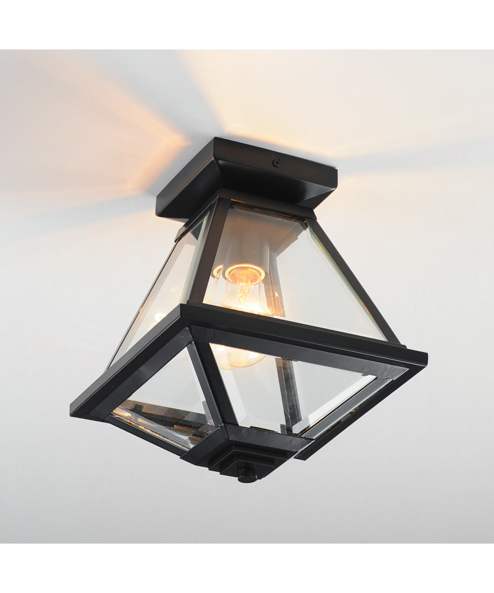 Prism 9 inch Outdoor Flush Mount Black