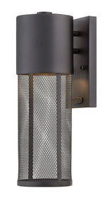 16"H Aria 1-Light Small Outdoor Wall Light in Black