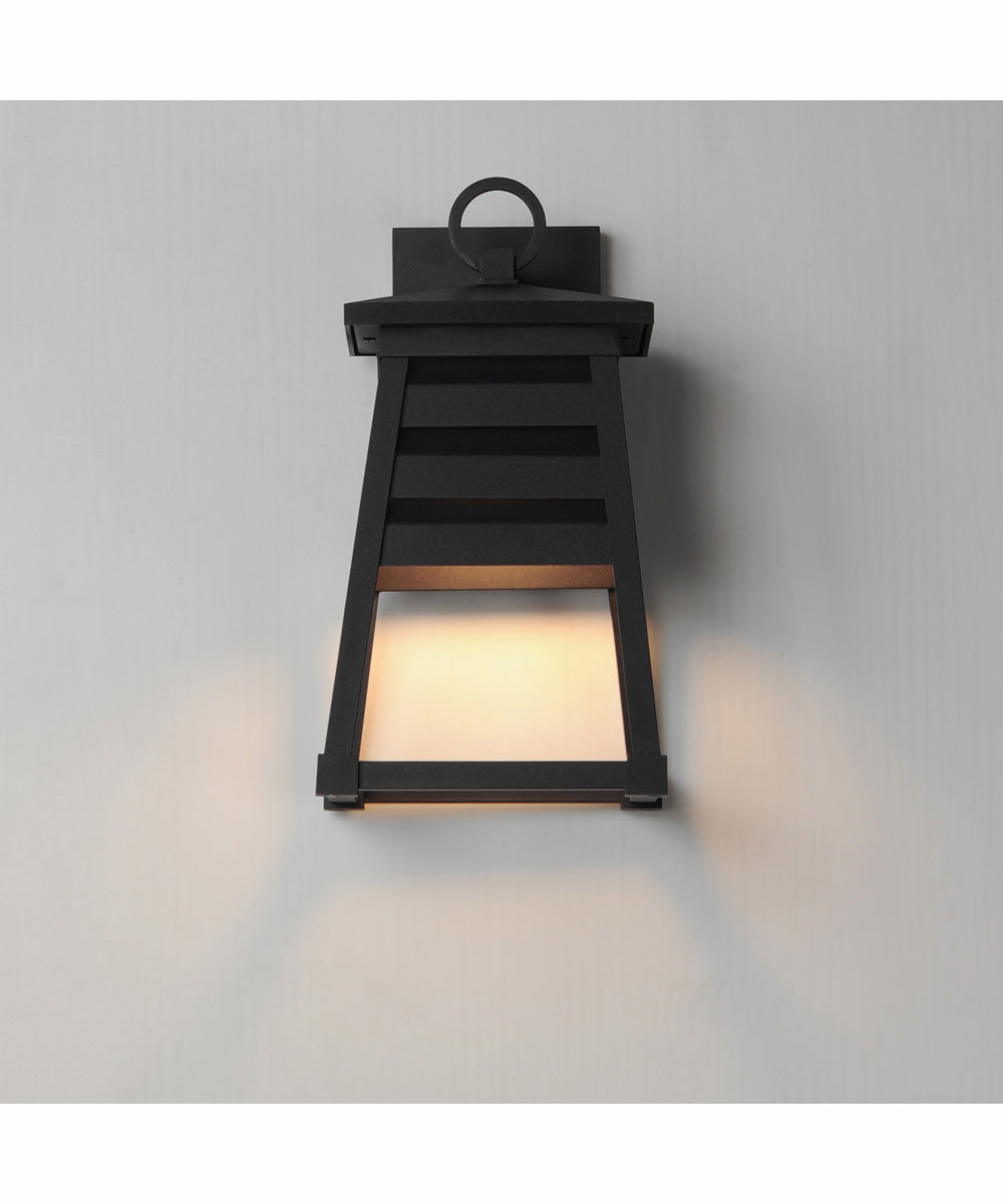 Shutters Vivex 1-Light Small Outdoor Wall Sconce Black
