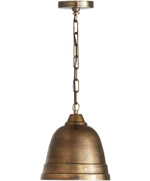 1-Light Pendant In Oxidized Brass