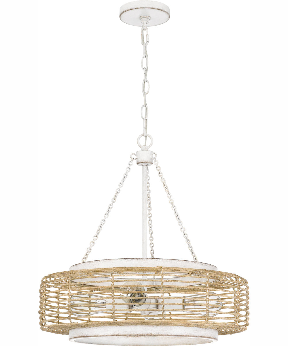 Quoizel Pendant 4-light Pendant Antique White