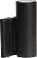 7"H 1-Light Outdoor LED Wall Light Black