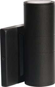 7"H 1-Light Outdoor LED Wall Light Black