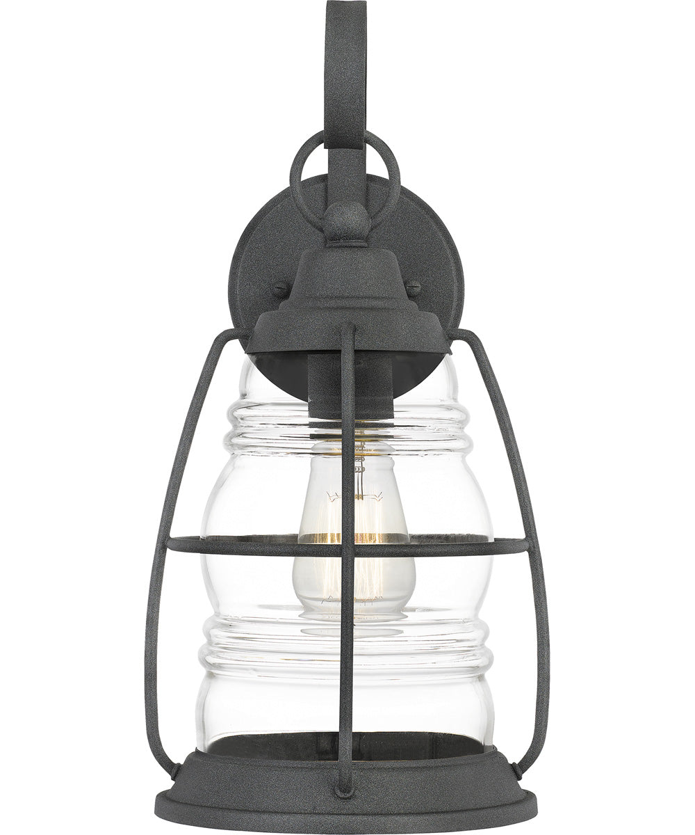 Admiral Medium 1-light Outdoor Wall Light  Coastal Armour Aluminum Mottled Black