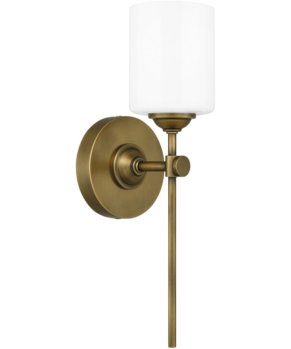 Aria Small 1-light Wall Sconce Weathered Brass