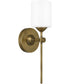 Aria Small 1-light Wall Sconce Weathered Brass