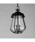 Mariner Large 2-Light Outdoor Pendant Black / Antique Brass