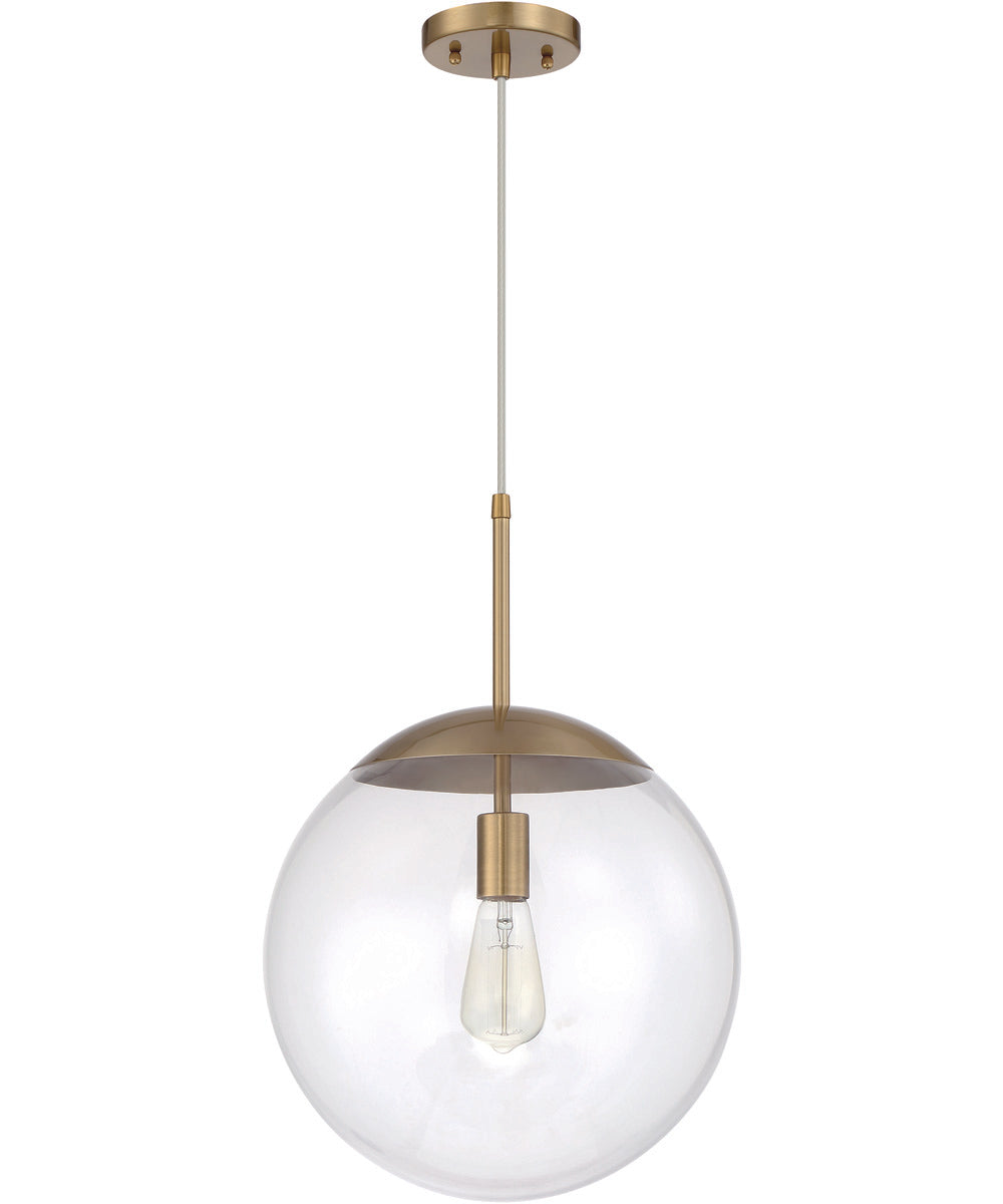 Gaze 1-Light Pendant Satin Brass