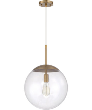 Gaze 1-Light Pendant Satin Brass
