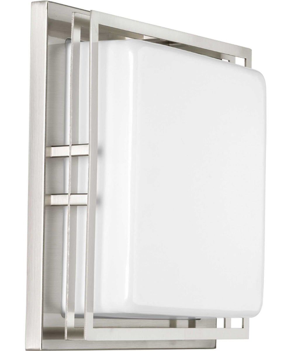 Helm 1-Light 11" LED Flush Mount Brushed Nickel