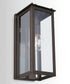 Hunt 1-Light Outdoor Wall Mount Rain or Shine - Oiled Bronze with Clear Glass