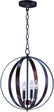 16"W Provident 4-Light Chandelier Oil Rubbed Bronze