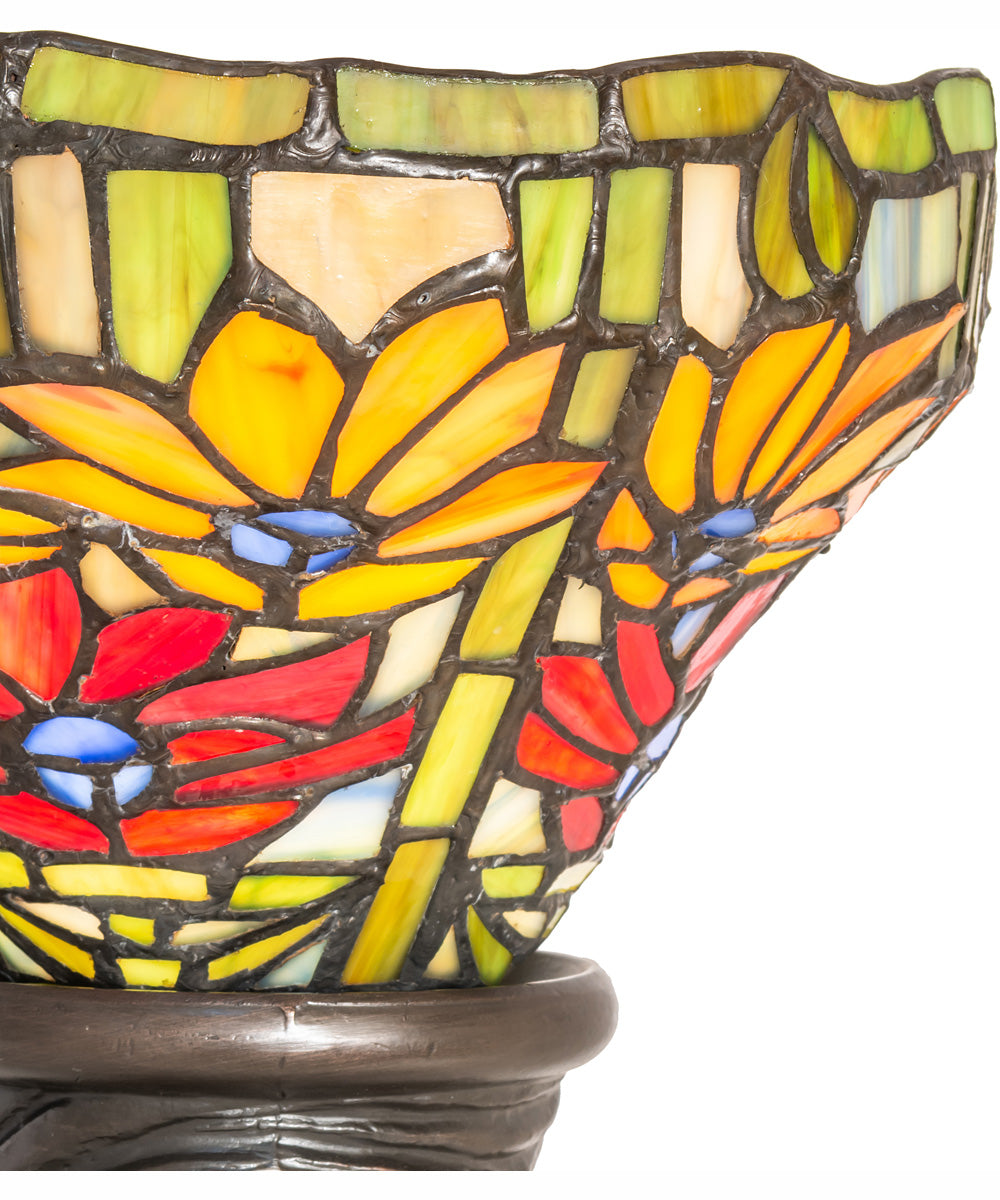 15" High Tiffany Poinsettia Mini Lamp