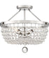Teresa 4-light Semi Flush Mount Polished Nickel