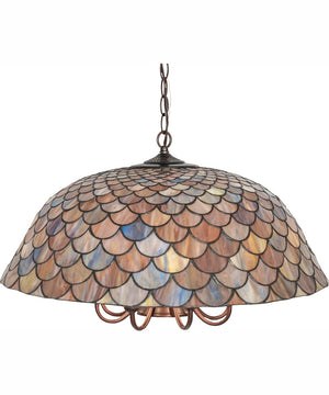 24" Wide Tiffany Fishscale Pendant