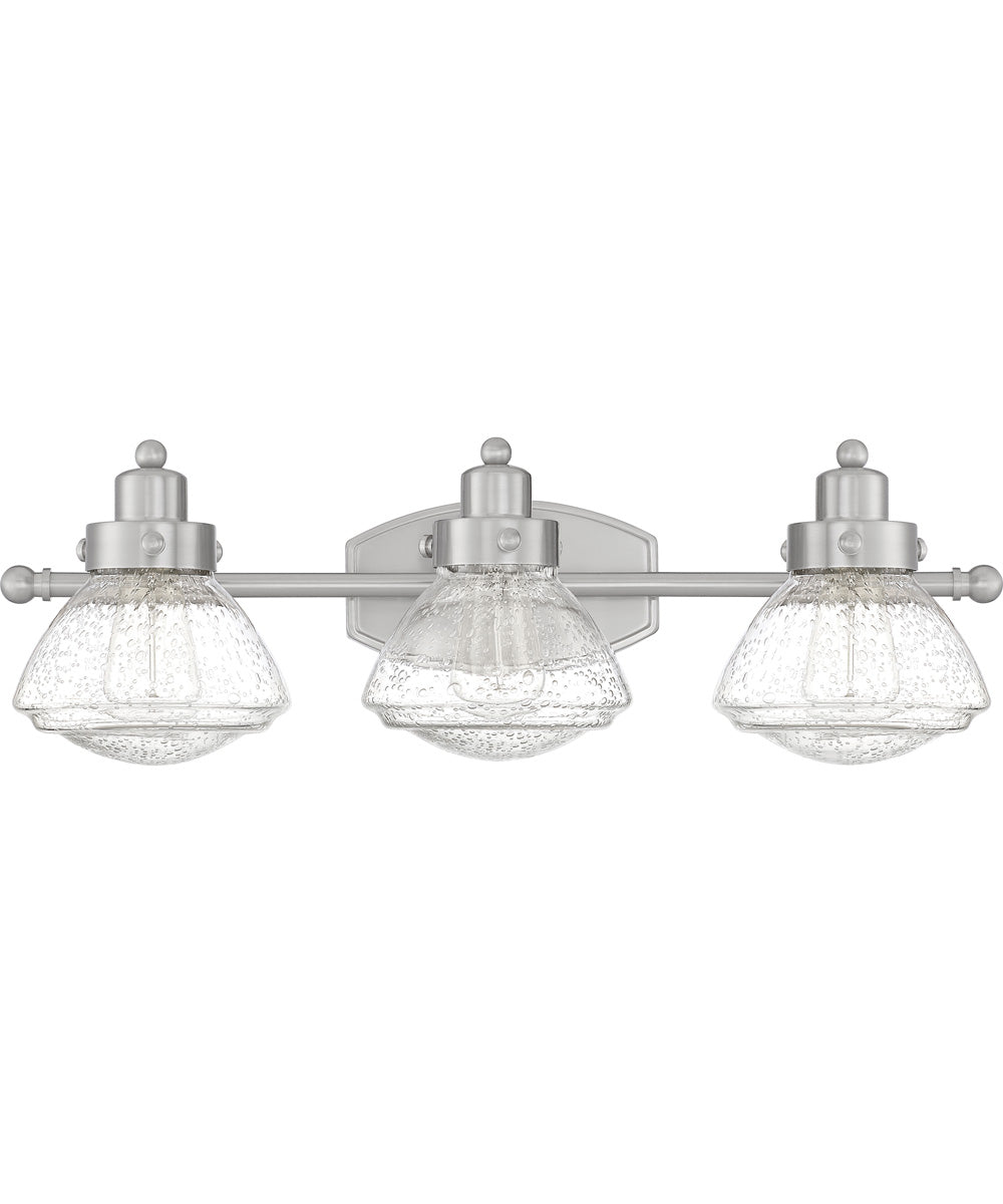 Scholar Large 3-light Bath Light Brushed Nickel