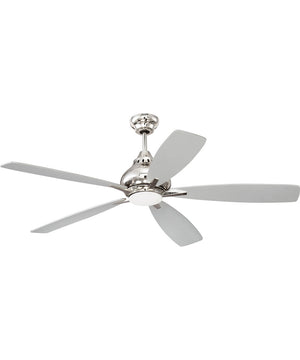 52" Swyft 1-Light LED Ceiling Fan (Blades Included) Polished Nickel