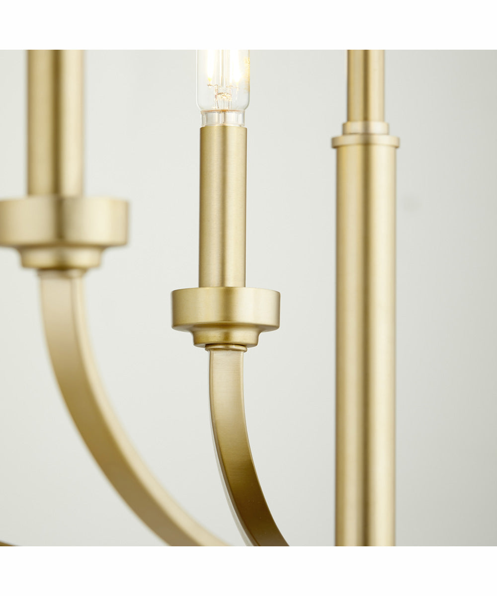 Reyes 5-light Chandelier Aged Brass
