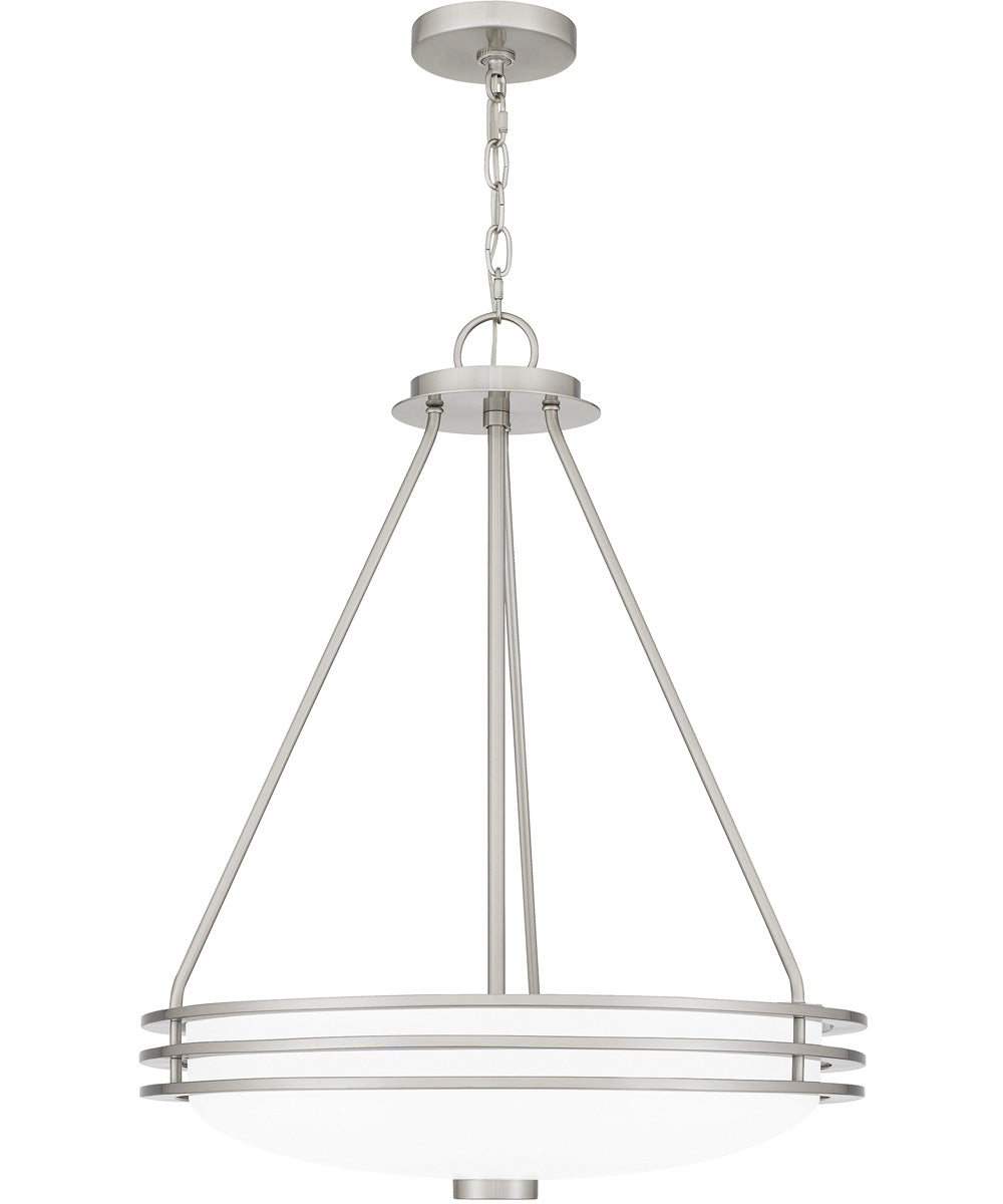 Emile 4-light Pendant Brushed Nickel