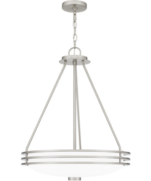 Emile 4-light Pendant Brushed Nickel