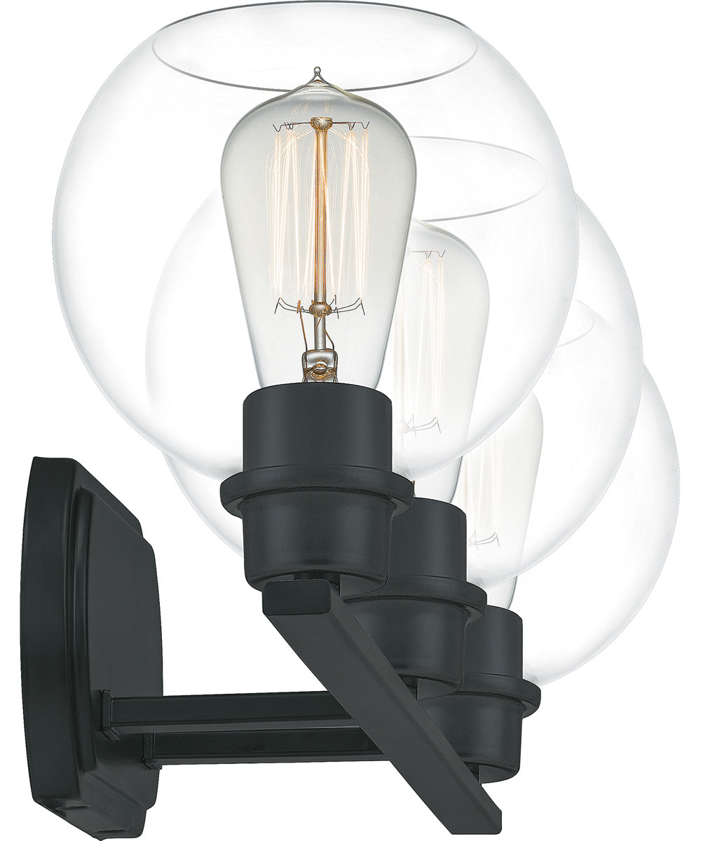 Pruitt Large 3-light Bath Light Matte Black