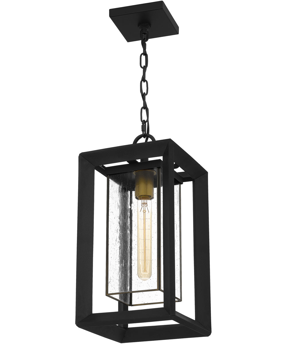 Infinger Large 1-light Outdoor Pendant Light  Coastal Armour Earth Black