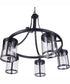 Elliot 5-Light Chandelier Flat Black