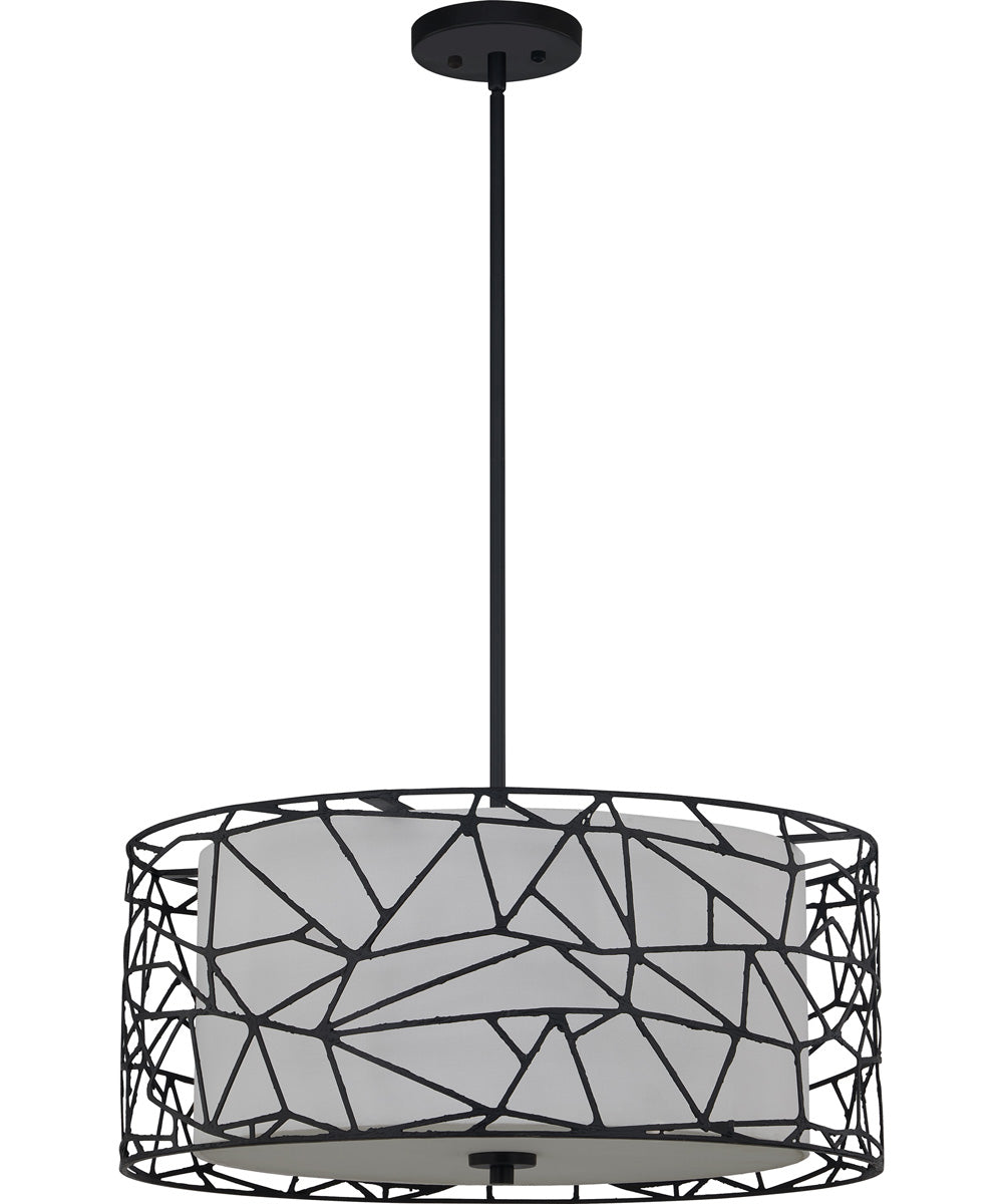 Newcastle 4-light Pendant Matte Black