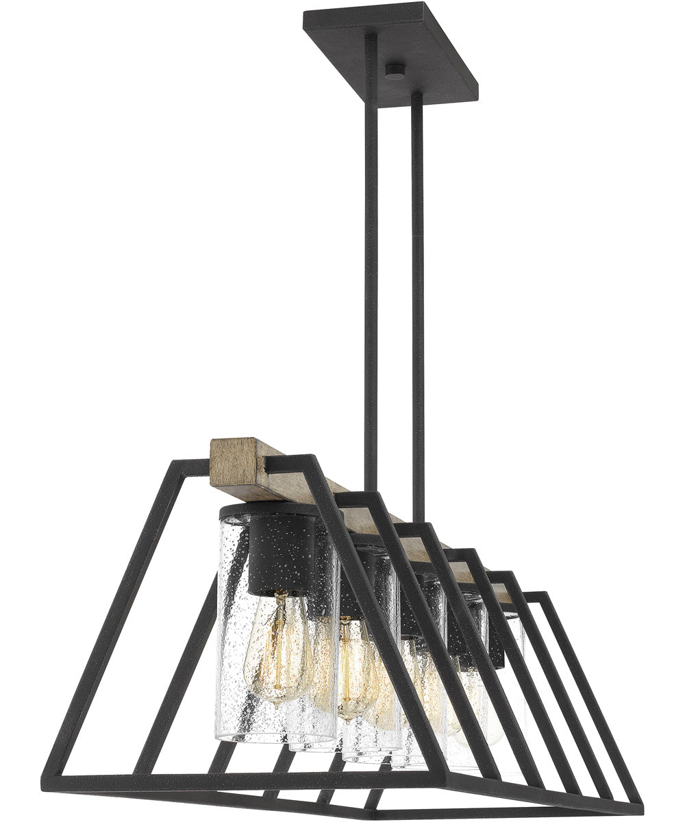 Brockton 5-light Island Light Grey Ash